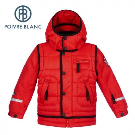 Blouson De Ski POIVRE BLANC W15-0901 BBBY Rouge BB Garçon