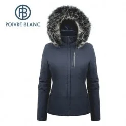 Blouson De Ski POIVRE BLANC W19-0802 WO/A Bleu Femme