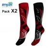 Chaussettes De Ski RYWAN Biodesign Unisexe (2 Paires)
