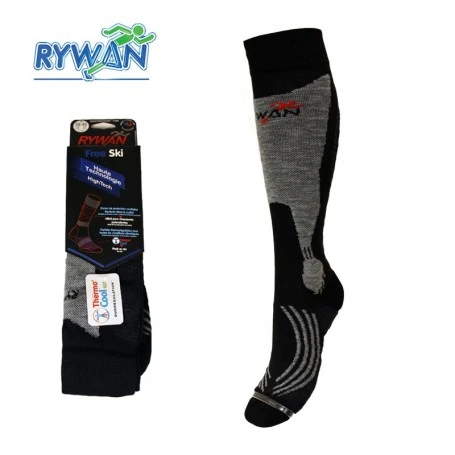 Chaussettes De Ski RYWAN Speed Noir Unisexe