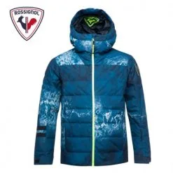 Doudoune De Ski ROSSIGNOL Rapide Bleu Marbré Homme