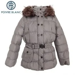 Doudoune POIVRE BLANC W13-1208 BBGL/A Argent BB Fille