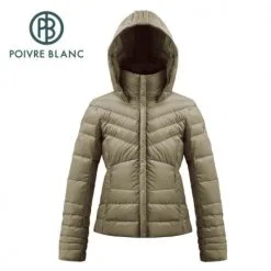 Doudoune POIVRE BLANC W17-1201 JRGL Marron Fille