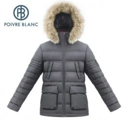 Doudoune En Duvet POIVRE BLANC En Destockage