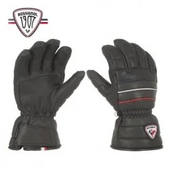 Gants De Ski Tout Cuir ROSSIGNOL Noir à -50 %