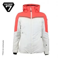 Veste De Ski DEGRE 7 Sassiere Corail / Orange Femme