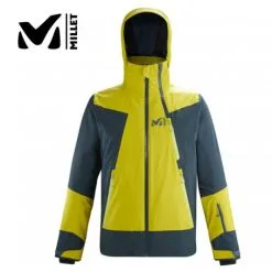 Veste De Ski MILLET Alagna Citron Vert / Bleu Gris Homme