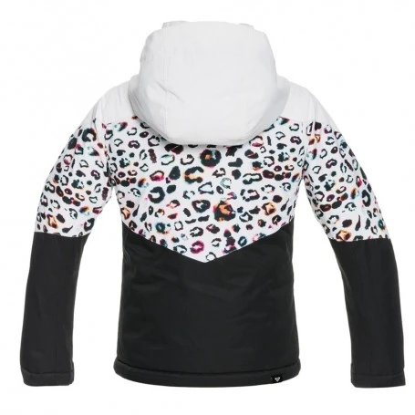 Veste De Snowboard ROXY Whist Blanc Léopard Fille – Image 2